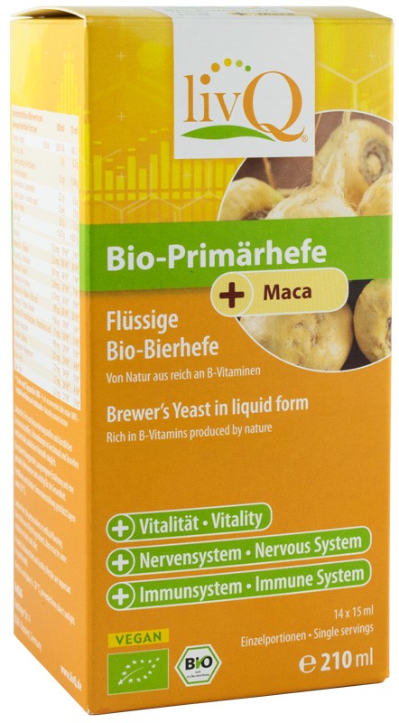 Drojdie primara bio cu maca, 210ml livQ