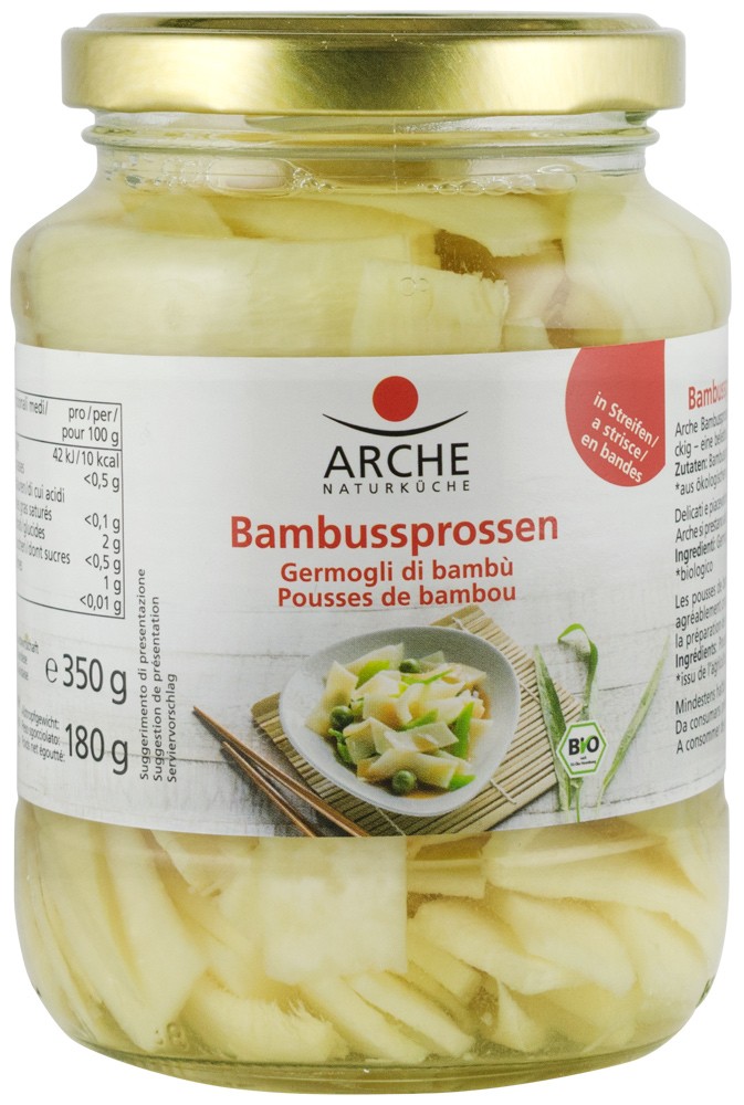 Felii de bambus bio in saramura, 350g Arche