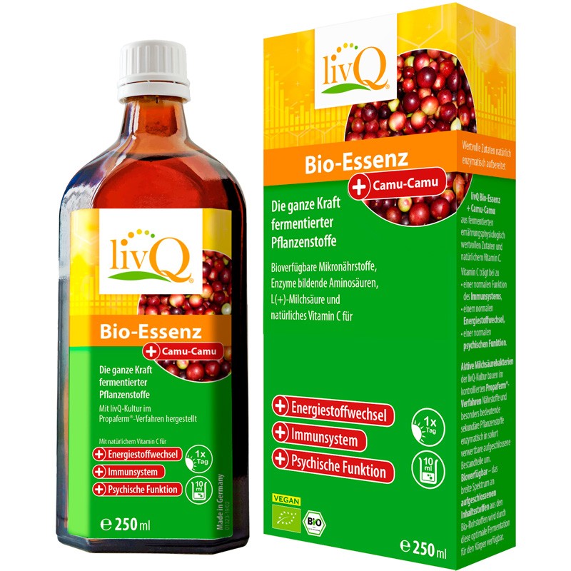 Concentrat enzimatic bio cu camu-camu, 250ml livQ
