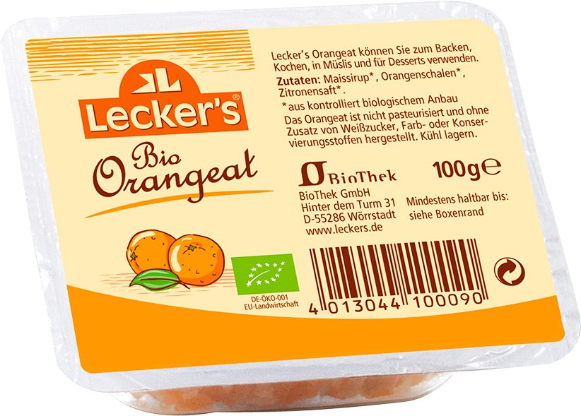 Coaja de portocale bio, 100g Lecker's