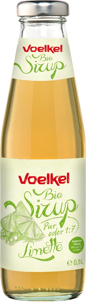 Sirop bio de limete 1:7, 500ml Voelkel