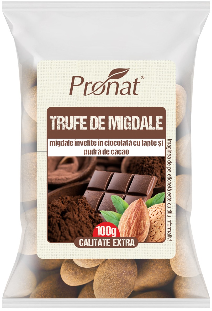 Trufe de migdale, 100g Pronat