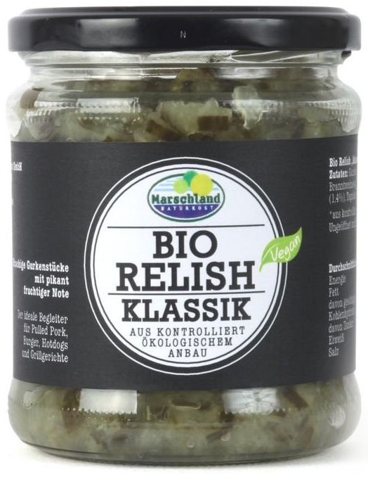 Sos bio Relish Klassik, 325g Marschland Naturkost
