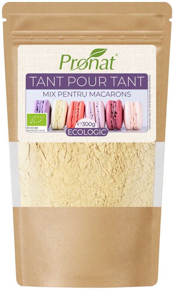 Tant pour Tant bio, mix pentru macarons, 300g Pronat