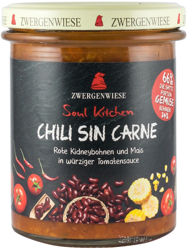 Chili bio fara carne, 370g Zwergenwiese Soul Kitchen