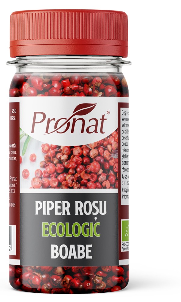 Piper rosu bio, 25g Pronat