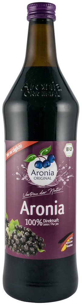 Suc bio pur de aronia, 100% suc, 700ml Aronia Original