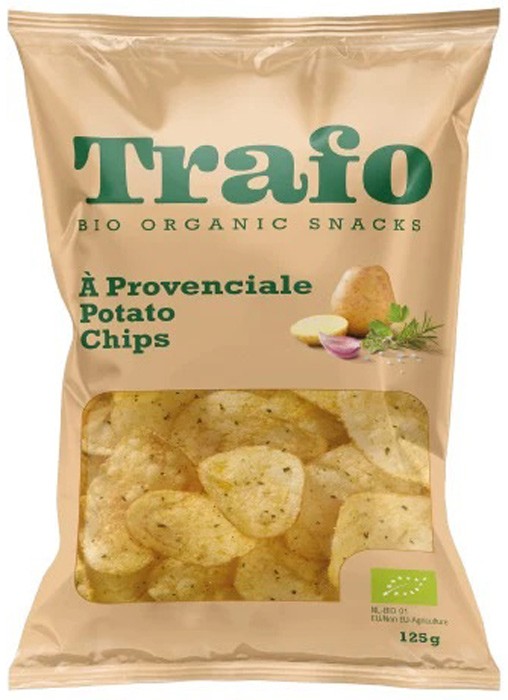 Chipsuri bio de cartofi cu ierburi de provence, 125g Trafo