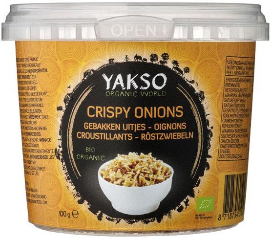 Crispy bio din ceapa crocanta, 100g Yakso