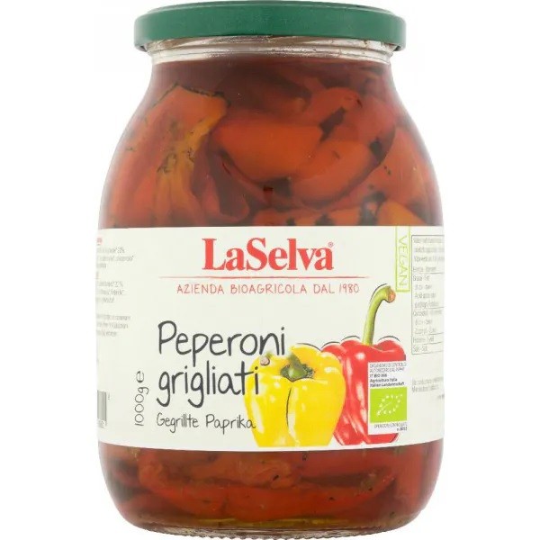 Ardei bio la gratar in ulei, 1kg LaSelva