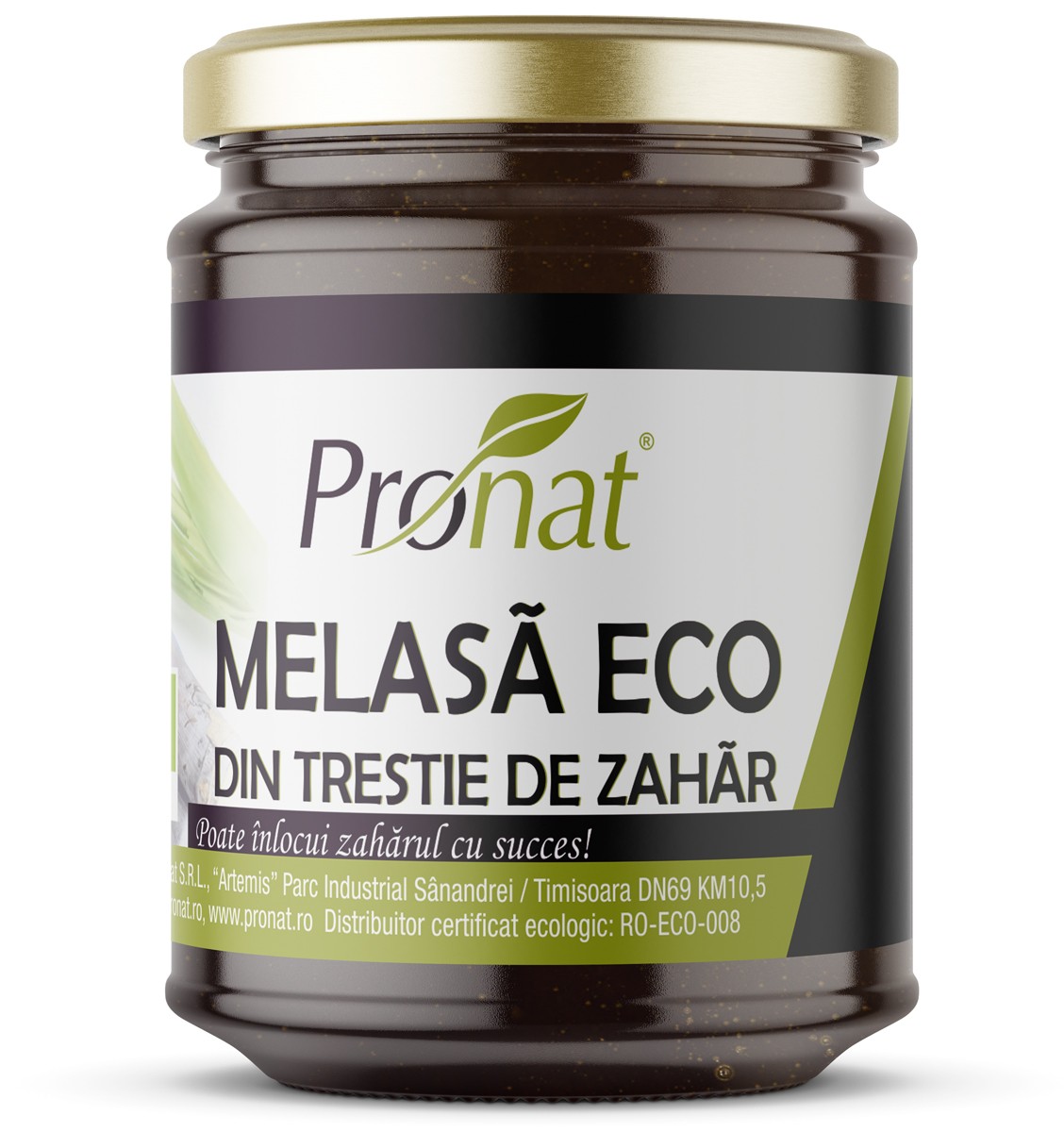 Melasa bio din trestie de zahar, 1000g Pronat