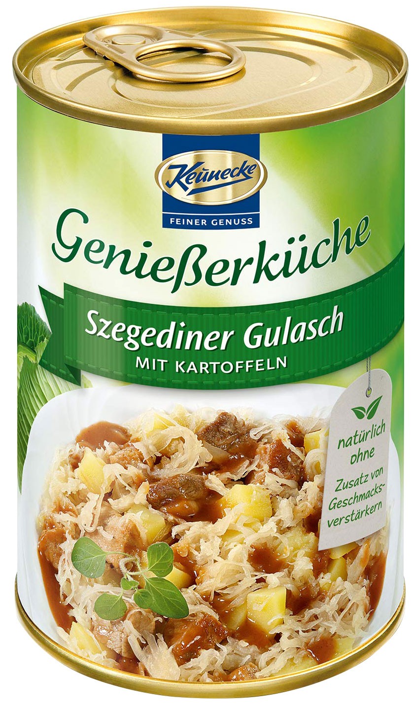 Gulas in stil Szeged cu cartofi, 400g Keunecke