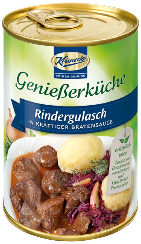 Gulas de vita in sos brun, 400g Keunecke