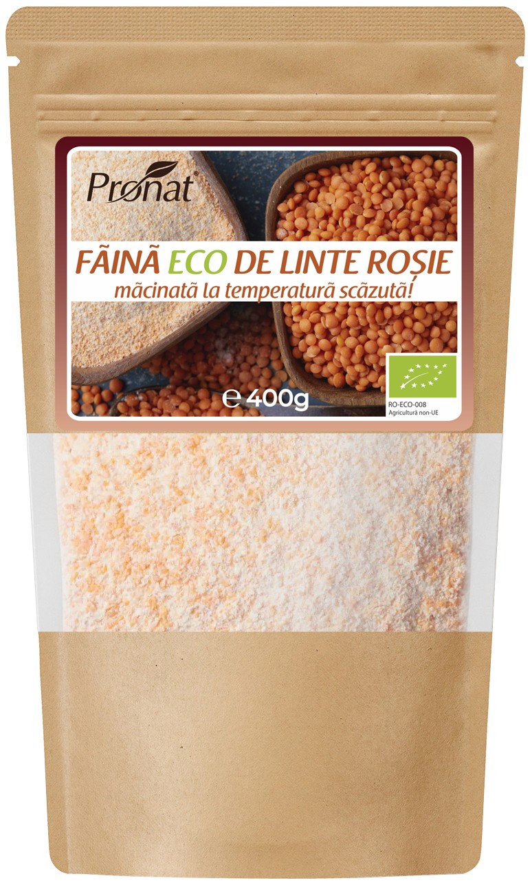 Faina bio de linte rosie 400g Pronat