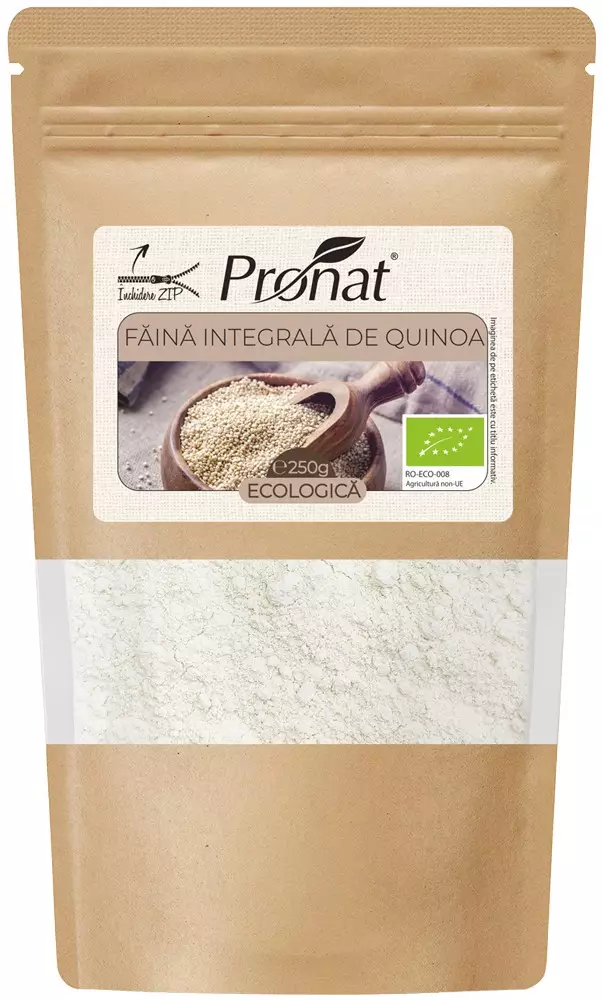 Faina integrala bio de quinoa, 250g Pronat