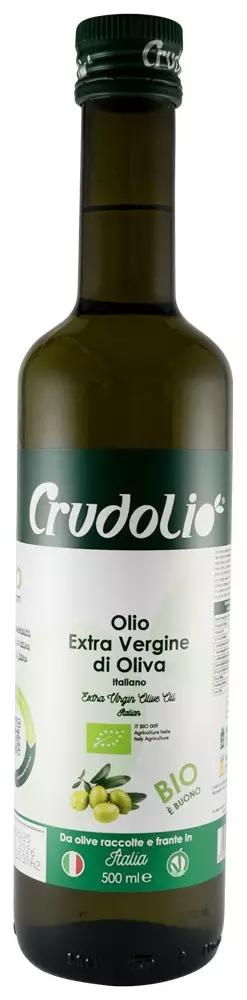 Ulei de masline bio extravirgin presat la rece, 500ml Crudolio