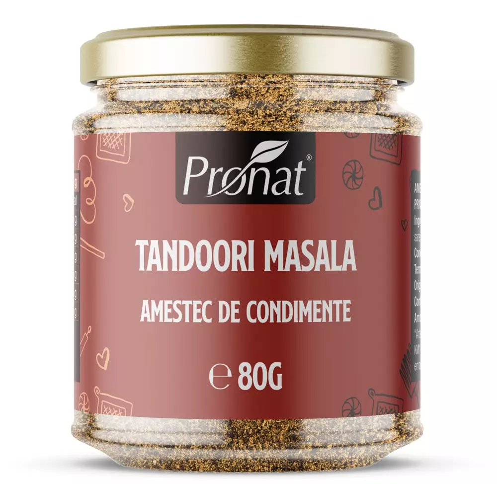 Tandoori Masala, Amestec de condimente, 80g Pronat