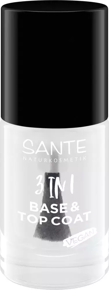 Lac de unghii 3 in 1, baza si top coat, 8ml Sante