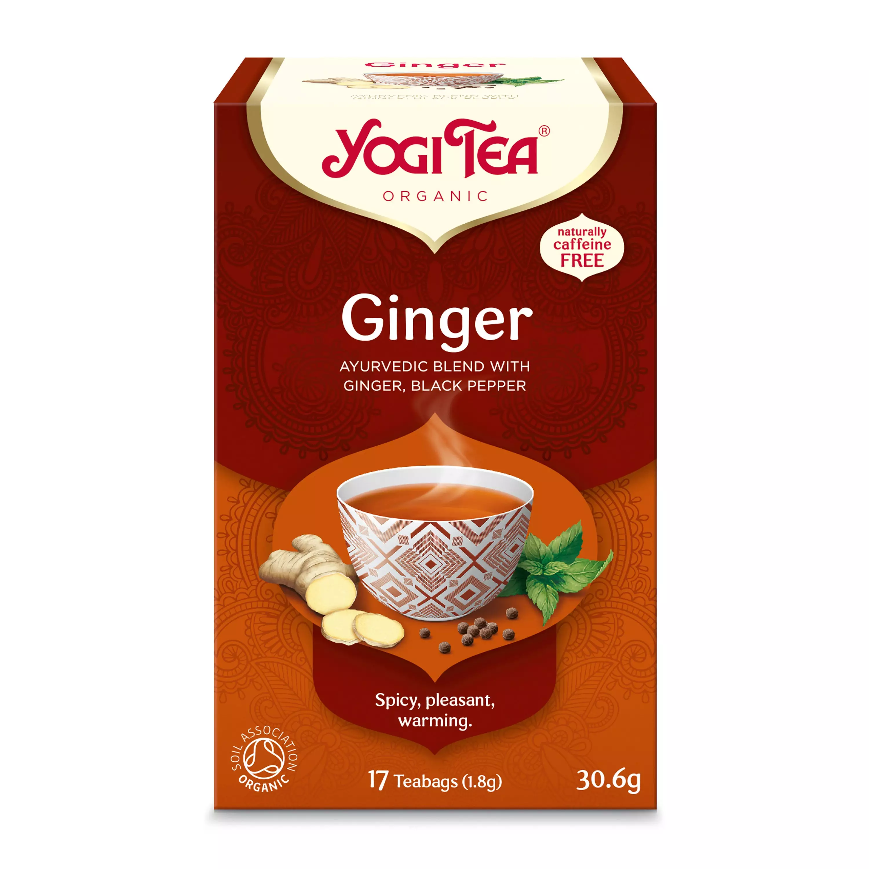 Ceai bio de Ghimbir, 17 pliculete 30.6g Yogi Tea