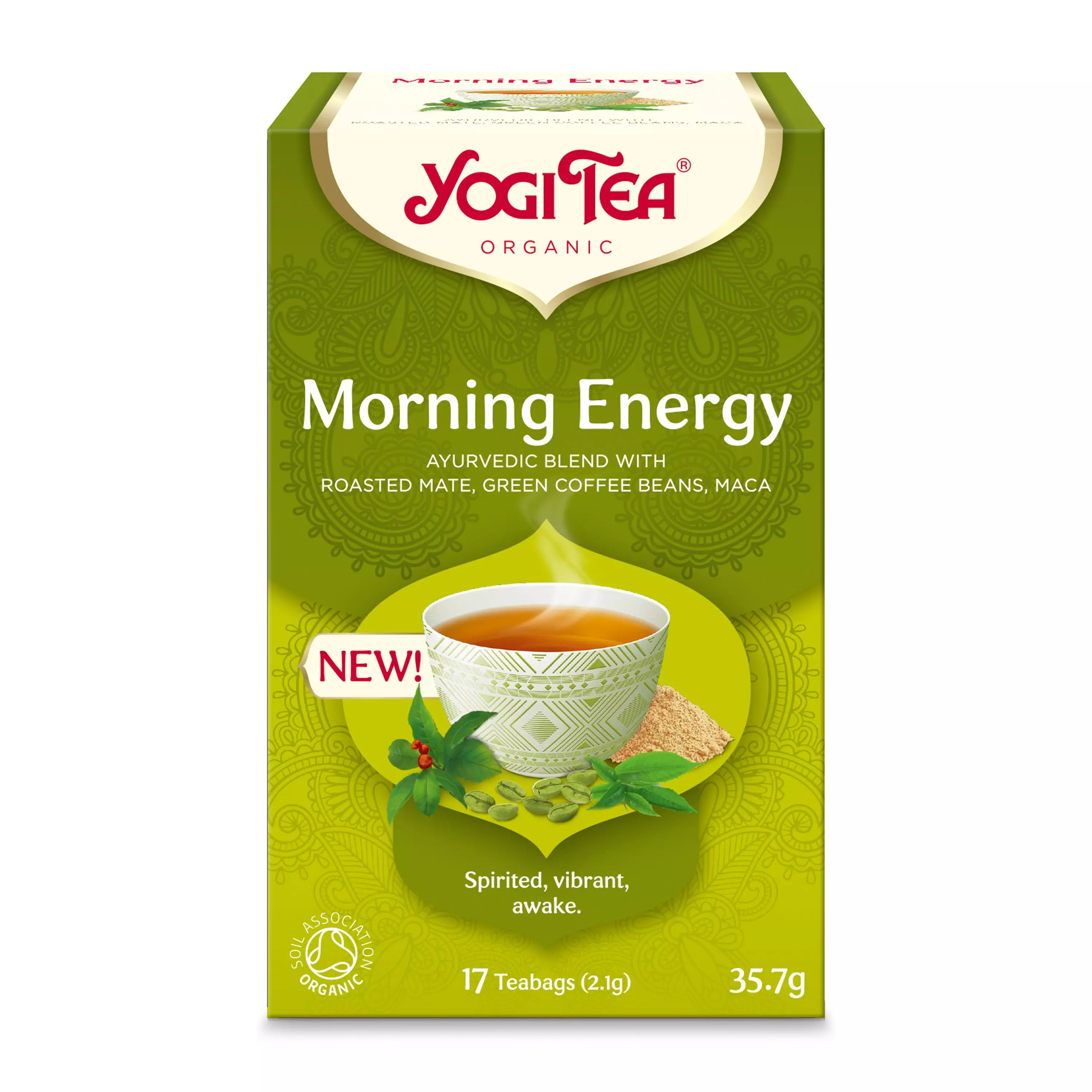 Ceai bio Morning Energy 17 pliculete a 2,1g, 35,7g Yogi Tea