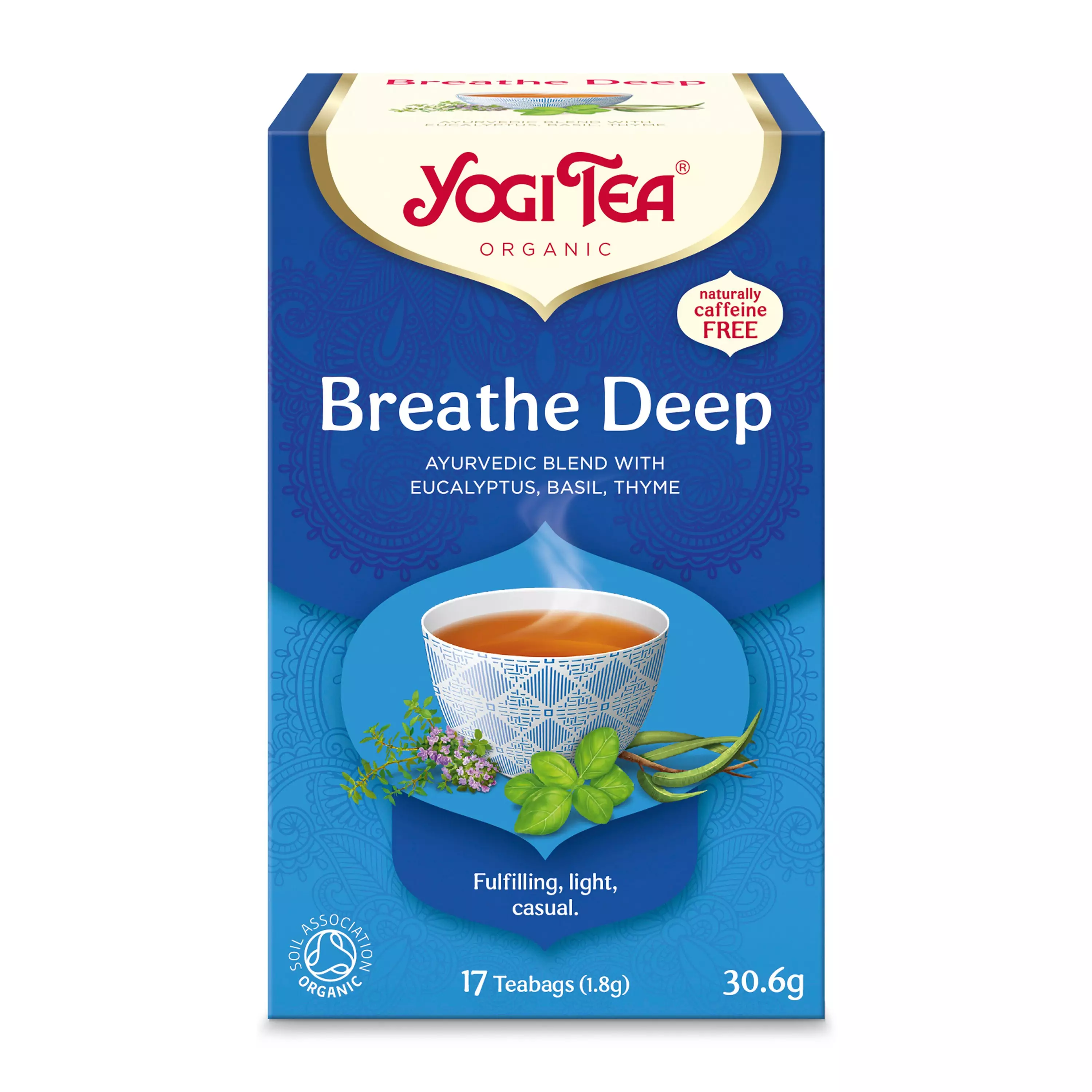 Ceai bio Respiratie Profunda, 17 pliculete x 1.8g, (30.6g) Yogi Tea