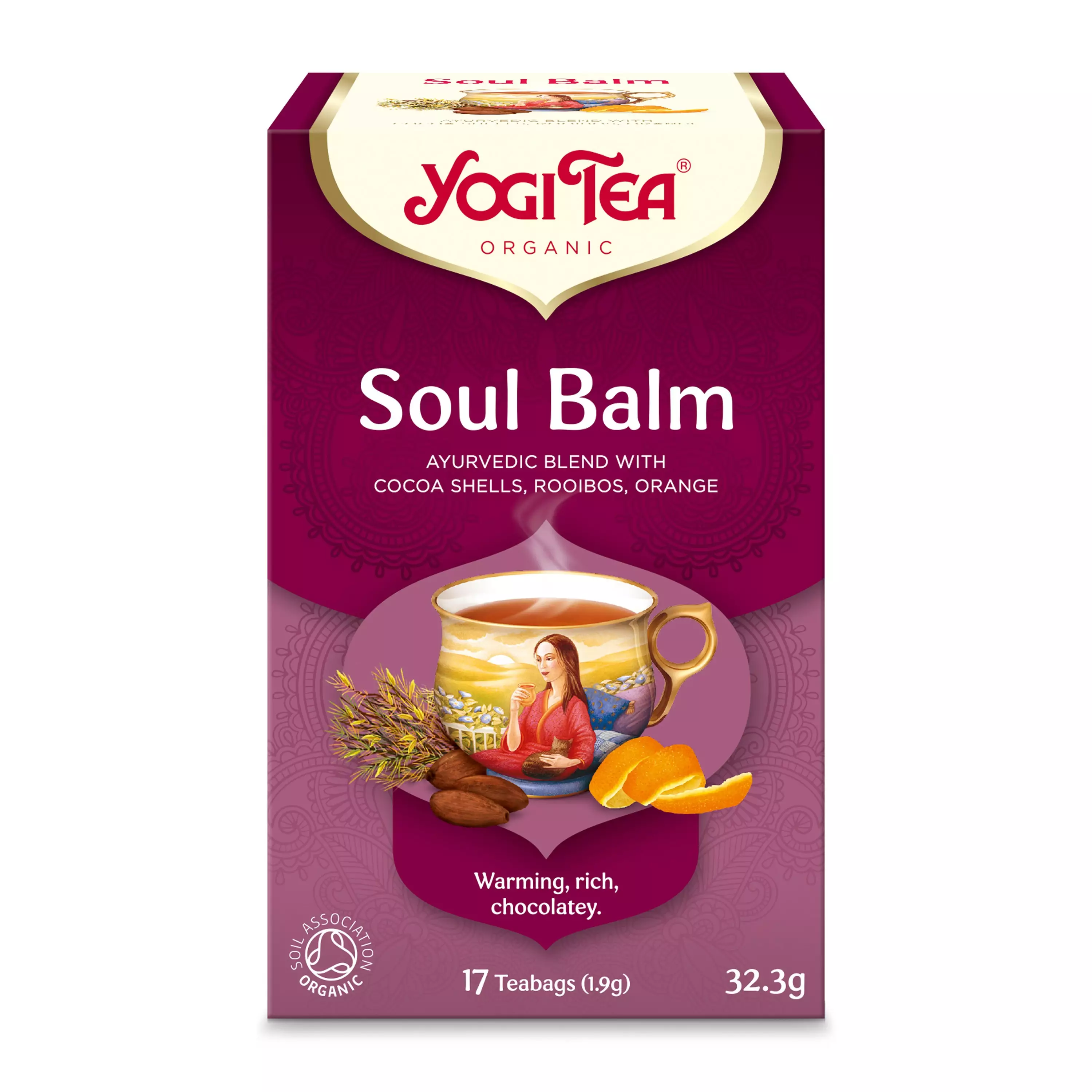 Ceai bio Soul Balm 17 pliculete x 1.9g (32.3g) Yogi Tea