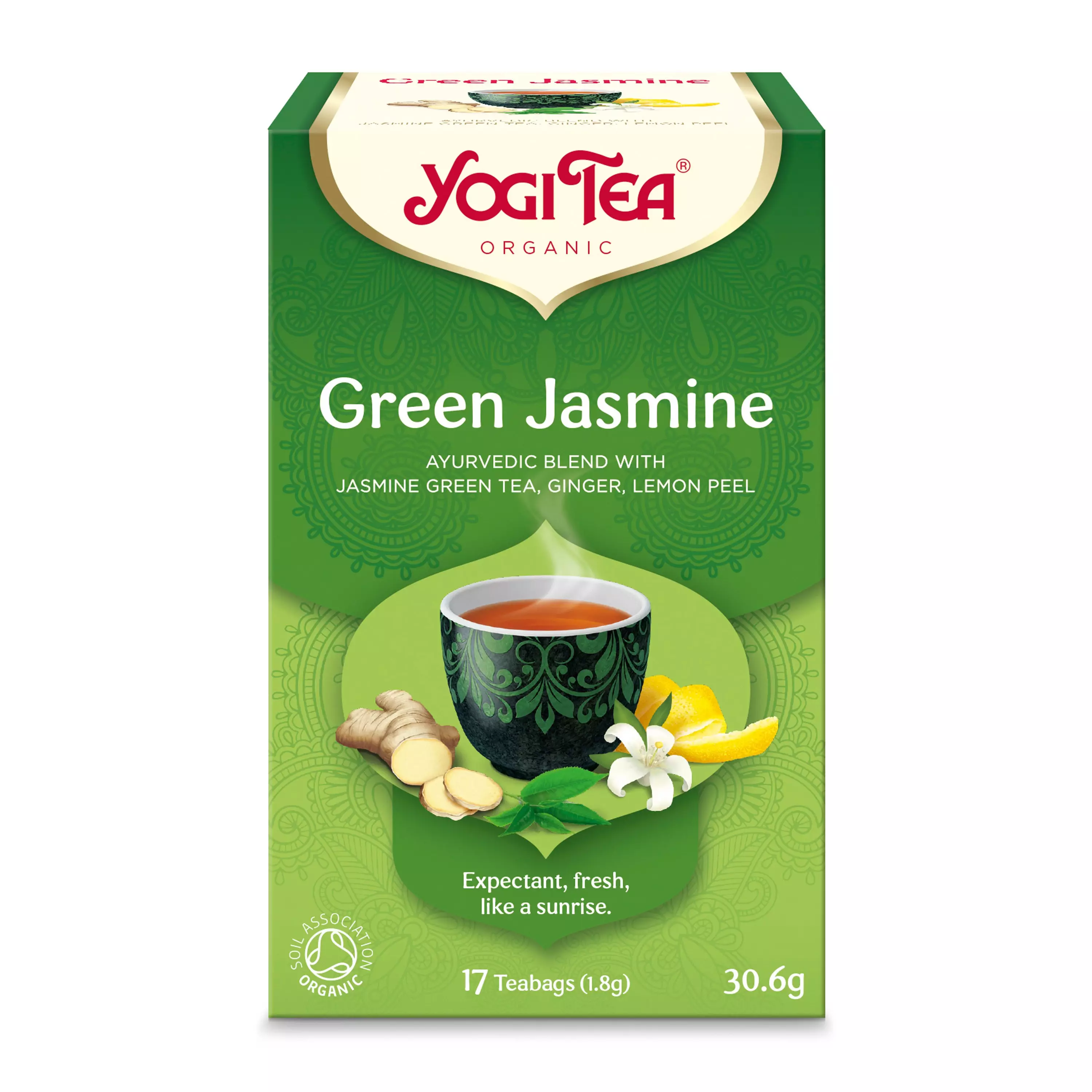 Ceai bio Verde cu iasomie, 17 pliculete 30.6g Yogi Tea