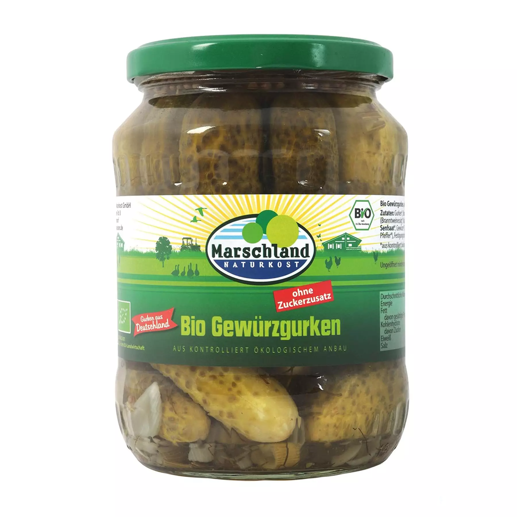 Castraveti bio cu chilli, 530g Marschland Naturkost