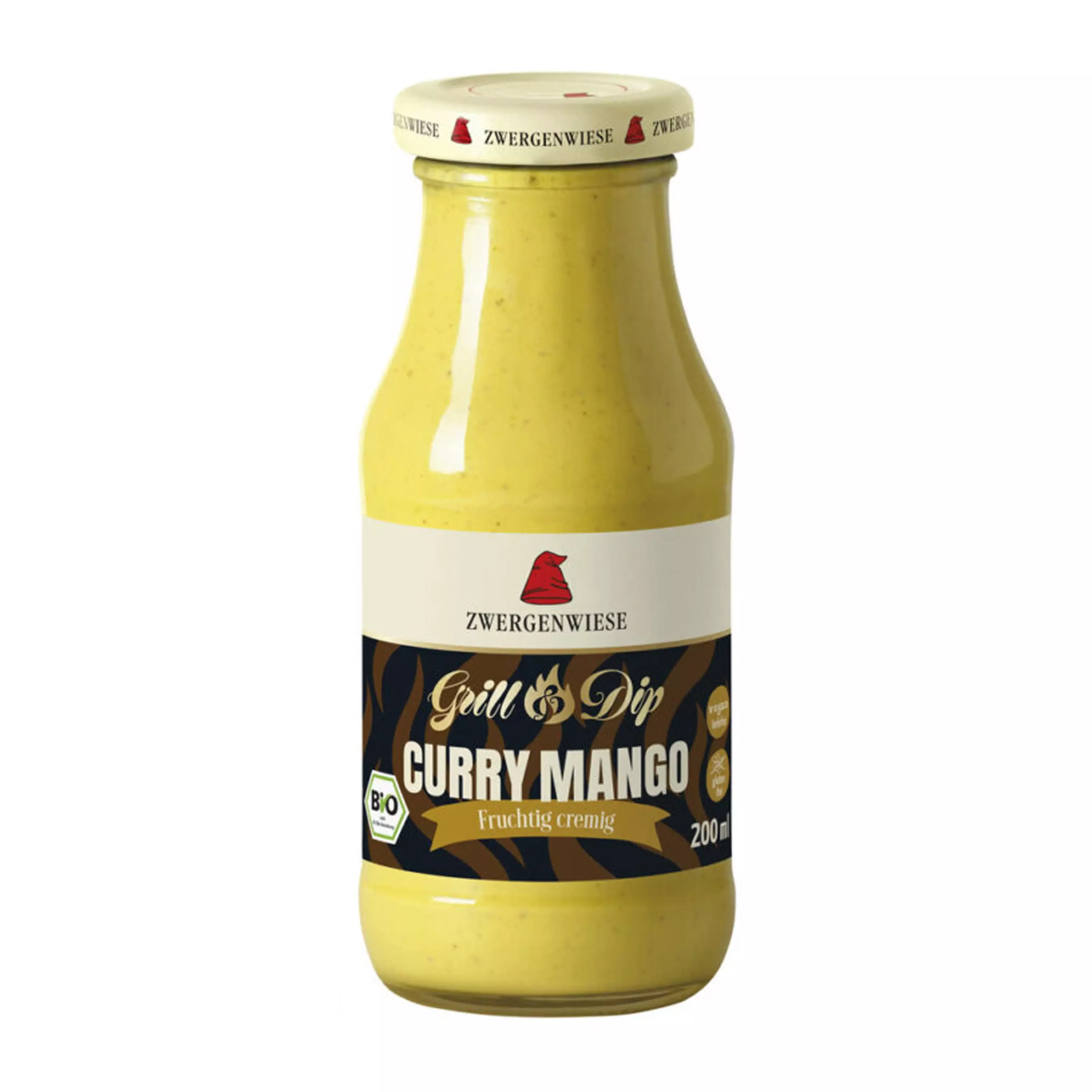 Sos bio Grill&Dip curry-mango, 200 ml Zwergenwiese