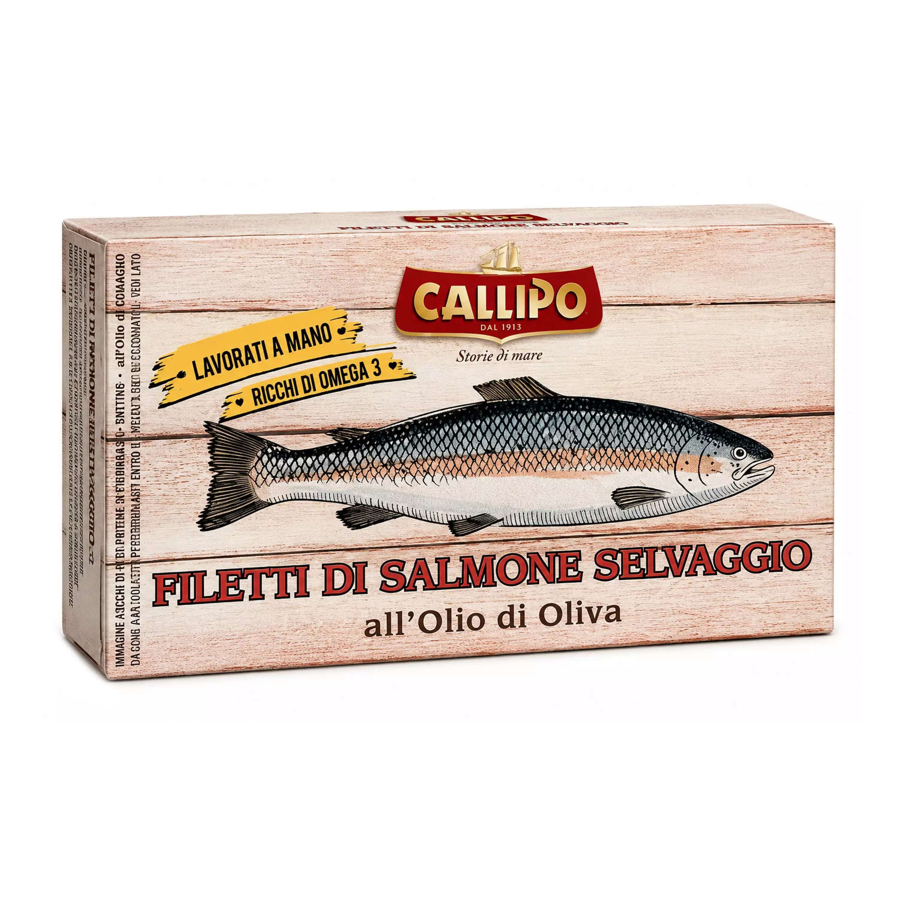 File de somon sălbatic în ulei de măsline, 120g Callipo