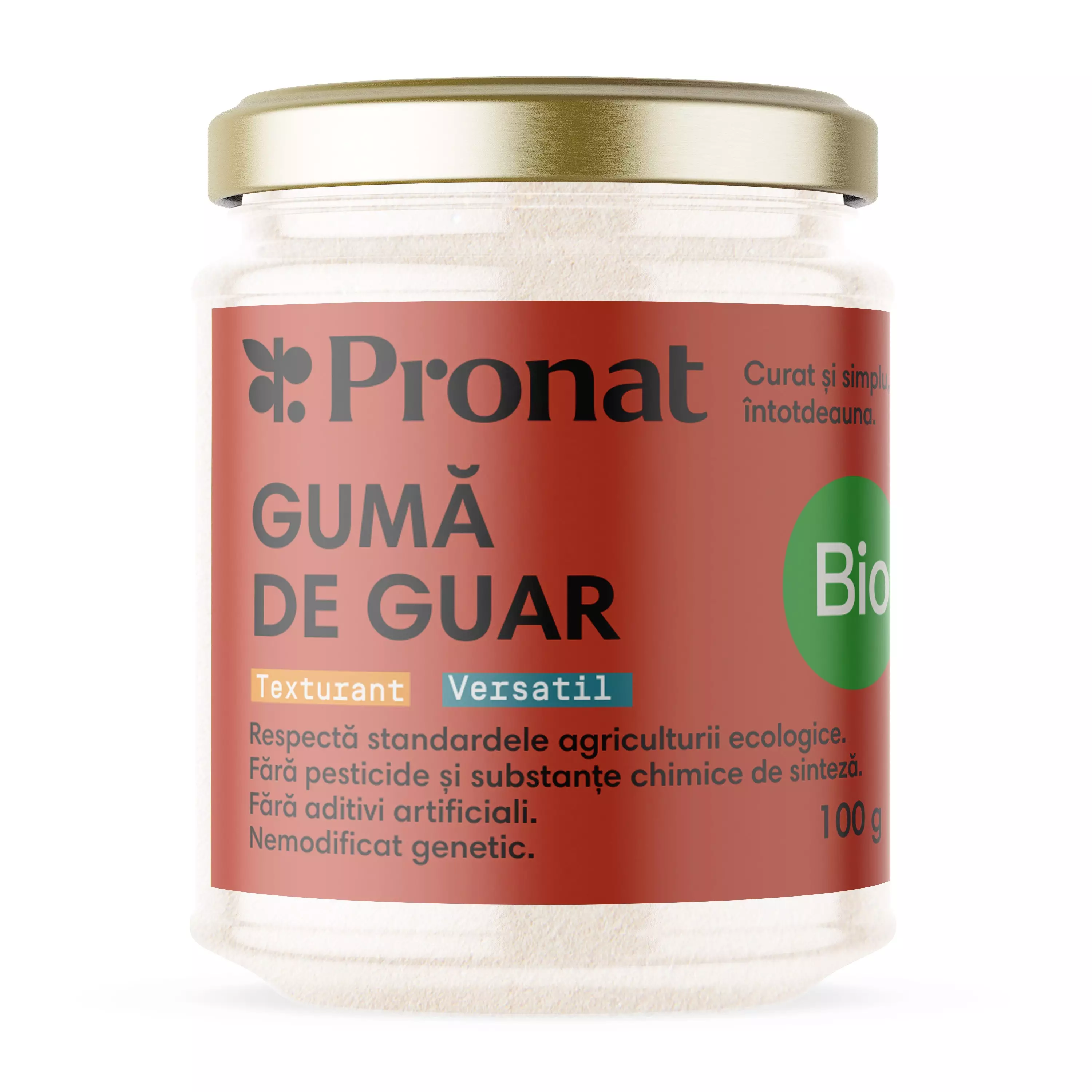 Guma de guar bio, 100g Pronat