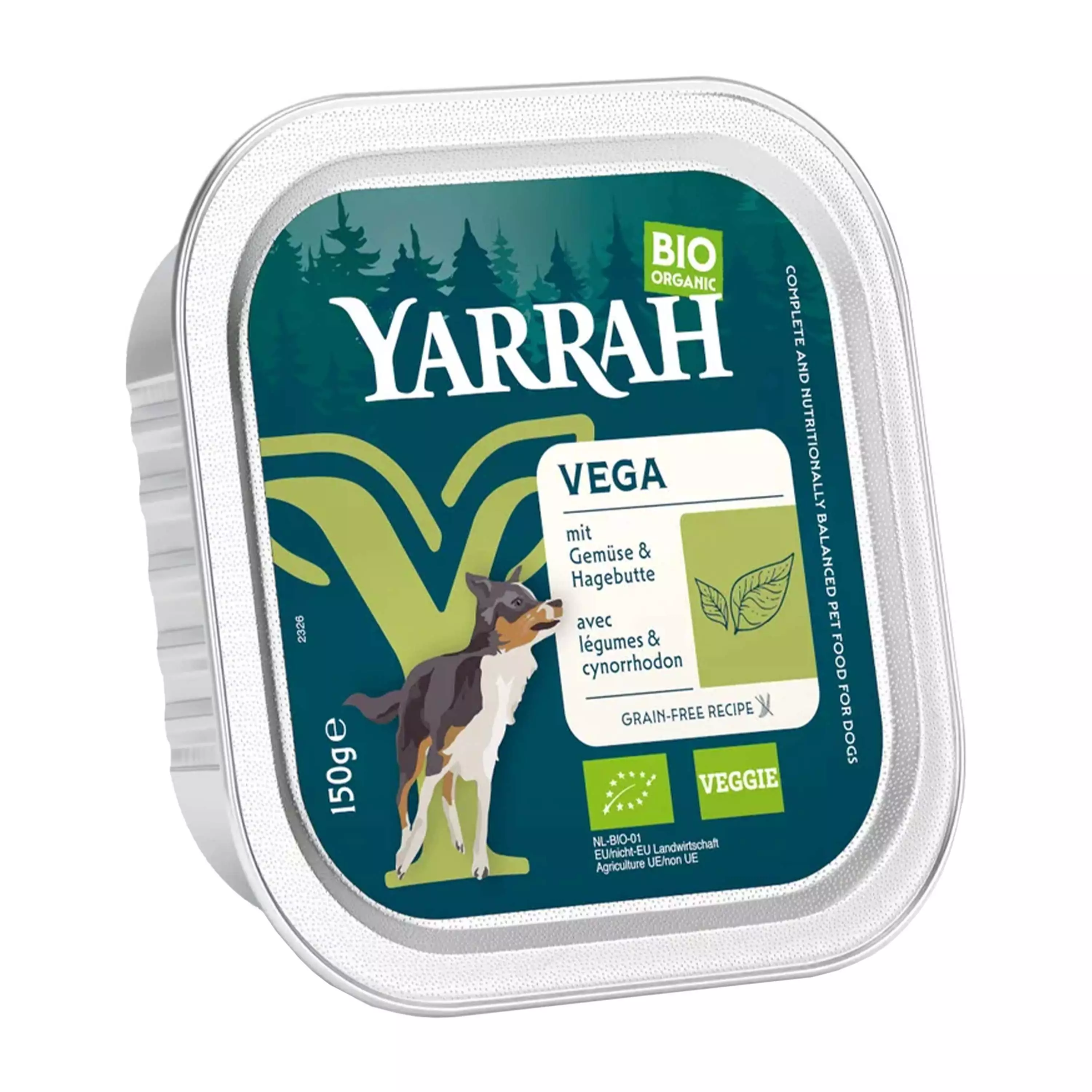 Hrană umedă pentru câini, din legume fără cereale, 150g, Yarrah