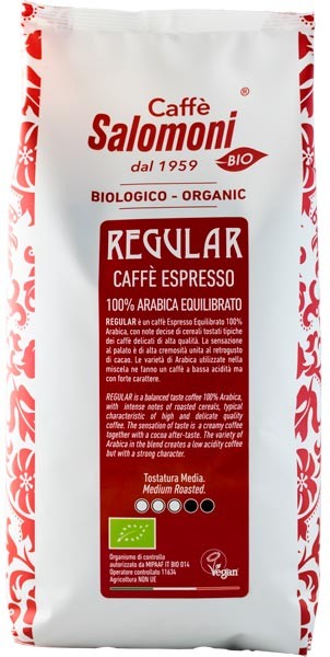 Cafea boabe bio Espresso 100% Arabica gourmet Regular 1kg Salomoni Cafe