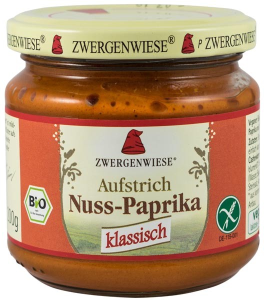 Crema tartinabila bio vegetala cu ardei si nuci caju, 200g Zwergenwiese