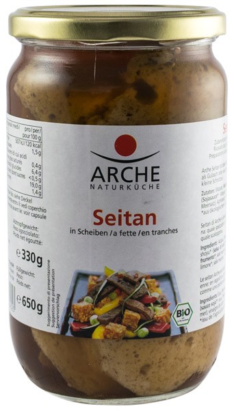 Seitan bio felii, 650g / 330g Arche Naturkuche
