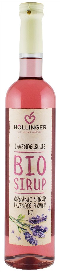 Sirop bio din flori de lavanda, 500ml Hollinger