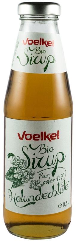 Sirop bio din flori de soc, 500ml Voelkel