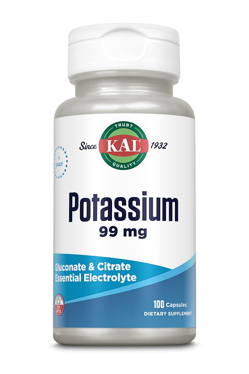 Potassium 99mg KAL, 100 capsule vegetale, Secom