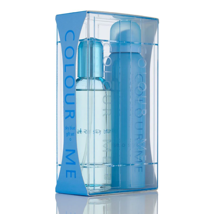 Set Apa de parfum de dama Sky Blue 100ml + Spray de corp Colour Me 150ml, Milton-Lloyd Fragrances