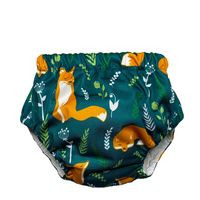 Chilotei pentru tranzitia la olita pentru 9 - 13kg cu model vulpe verde, 1 bucata, Coccorito