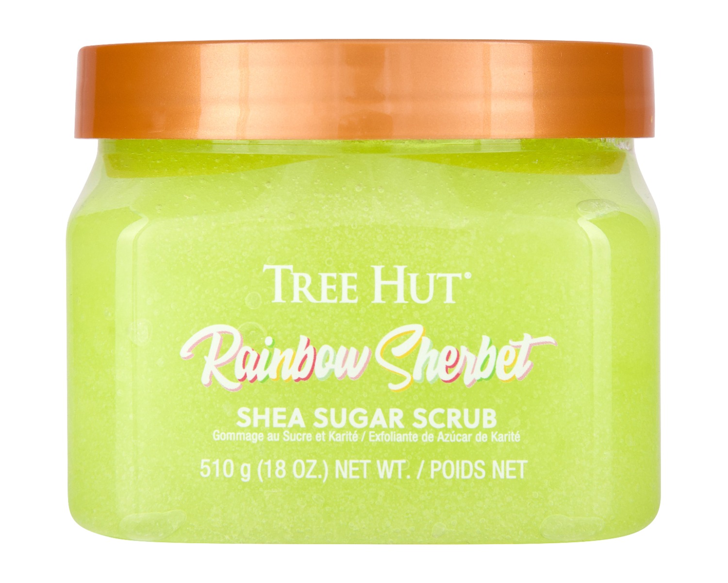 Scrub de corp Rainbow Sherbet Shea Sugar, 510g, Tree Hut