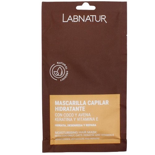 Masca de par cu Keratina Nuca de cocos si Ovaz, 20ml, LabNatur