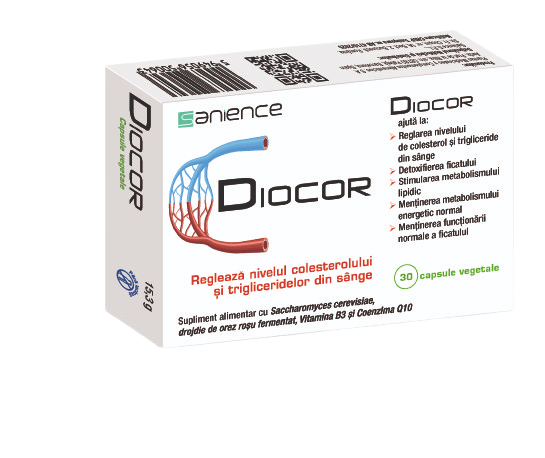 Diocor, 30 capsule vegetale, Sanience