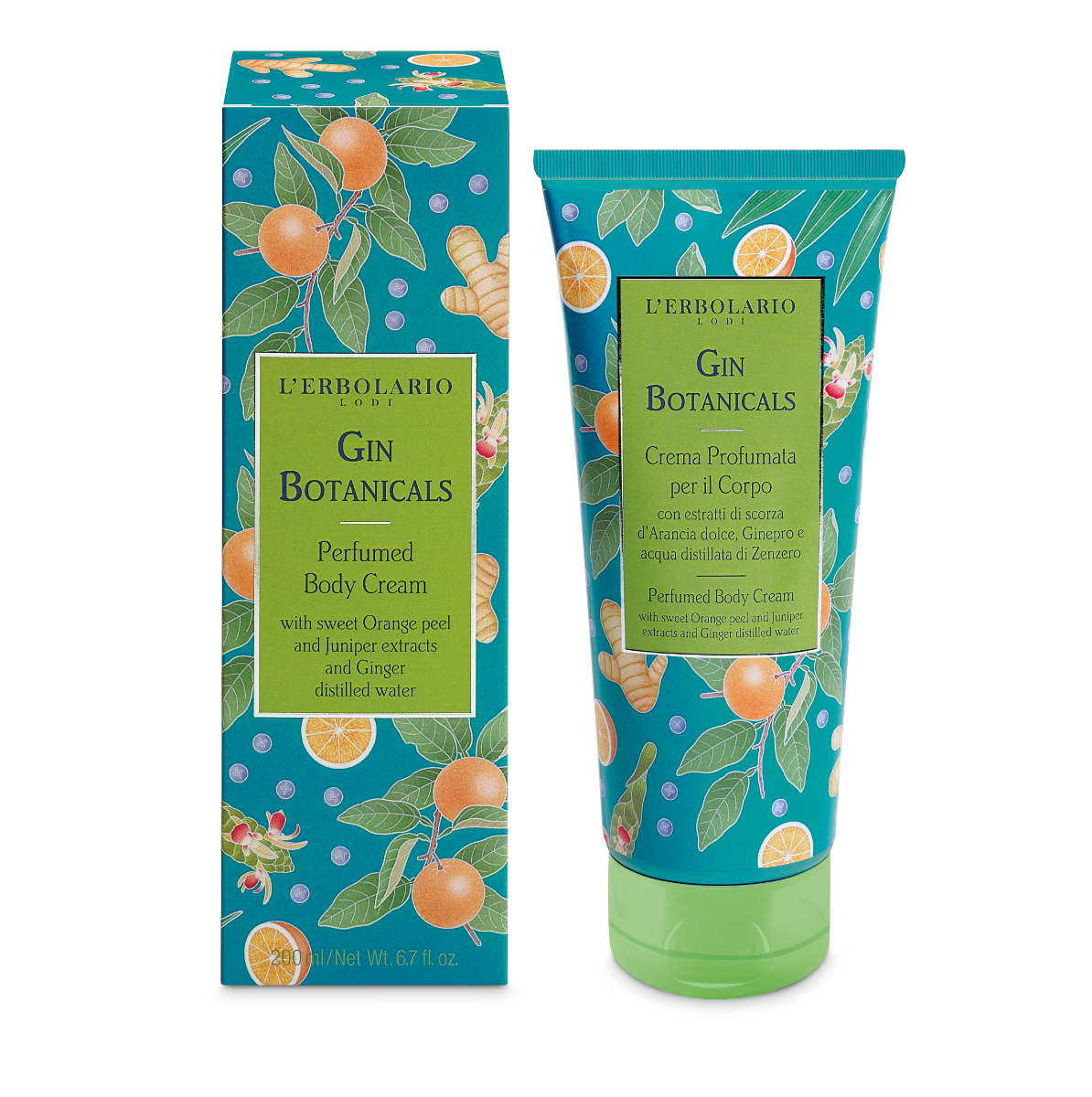 L'Erbolario Crema de corp parfumata Gin Botanicals, 200ml