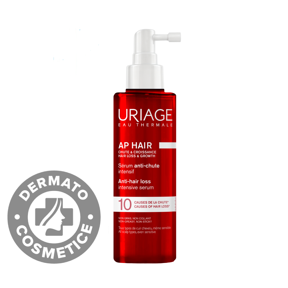 Ser intensiv impotriva caderii parului AP Hair, 100ml, Uriage