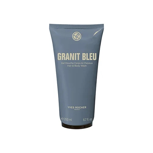 Gel sampon pentru par si corp Granit Bleu, 200ml, Yves Rocher