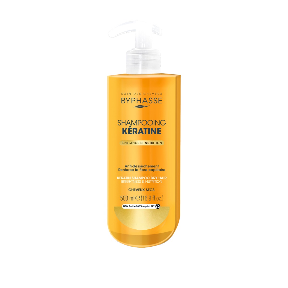 Sampon pentru par uscat cu keratina Sublim Protect, 500ml, Byphasse