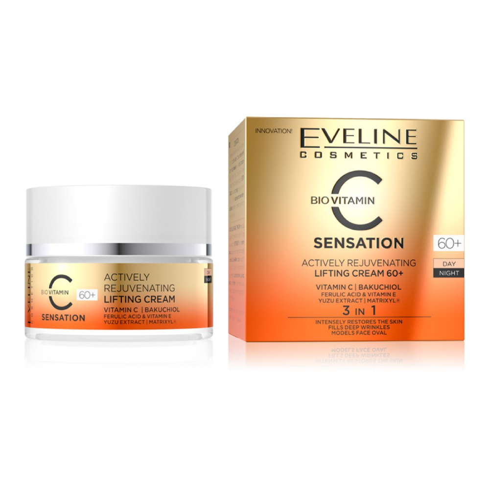 Crema anti-rid 60+ pentru zi si noapte regeneranta, 50ml, Eveline