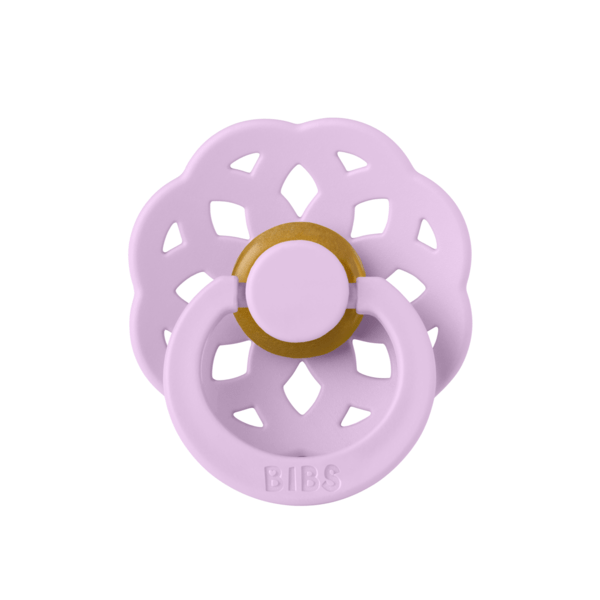 Suzeta din latex cu tetina rotunda pentru +6 luni Boheme Violet Sky, 1 bucata, Bibs