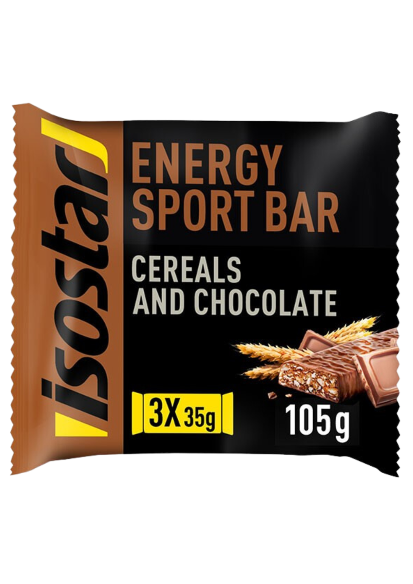 Baton High Energy cu aroma de ciocolata, 3 x 35g, Isostar